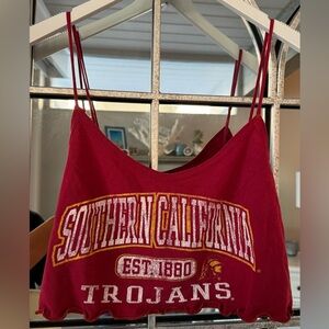 USC VINTAGE CROPPED TANK TOP